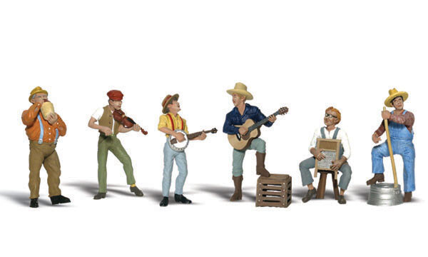 Woodland Scenics ~ HO Scale People ~ Jug Band ~ A1902