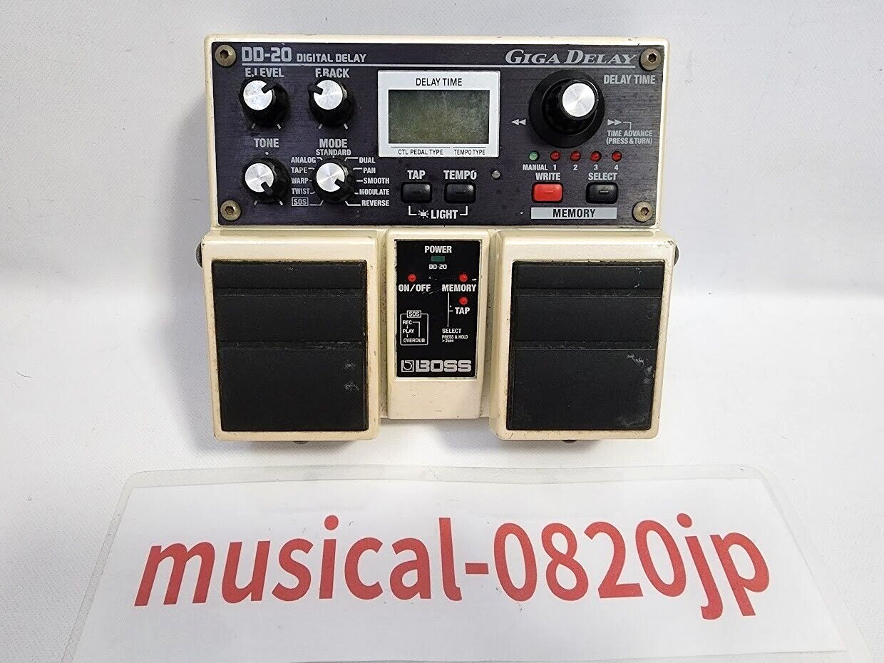 BOSS DD-20 Digital Delay GIGA DELAY Guitar Effects Pedal