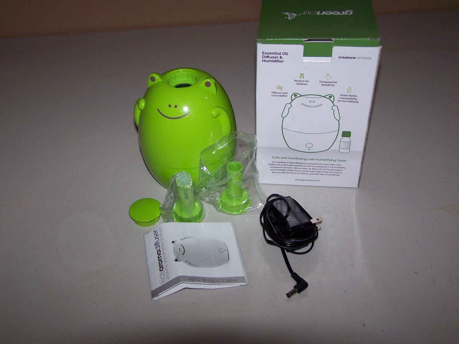 Greenair Child's Jax Frog Essential Oil Diffuser & Humidifier VGUC