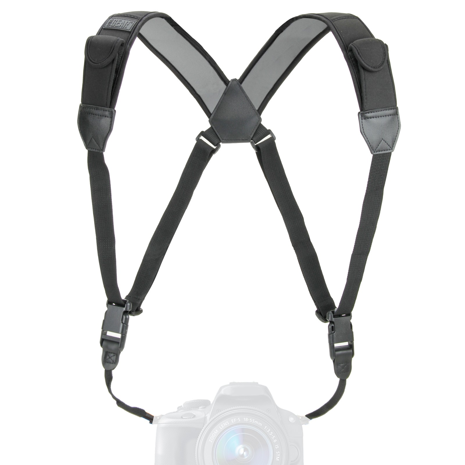 USA Gear DSLR Camera Harness Strap Kit with Comfort Pads & Quick Release System
