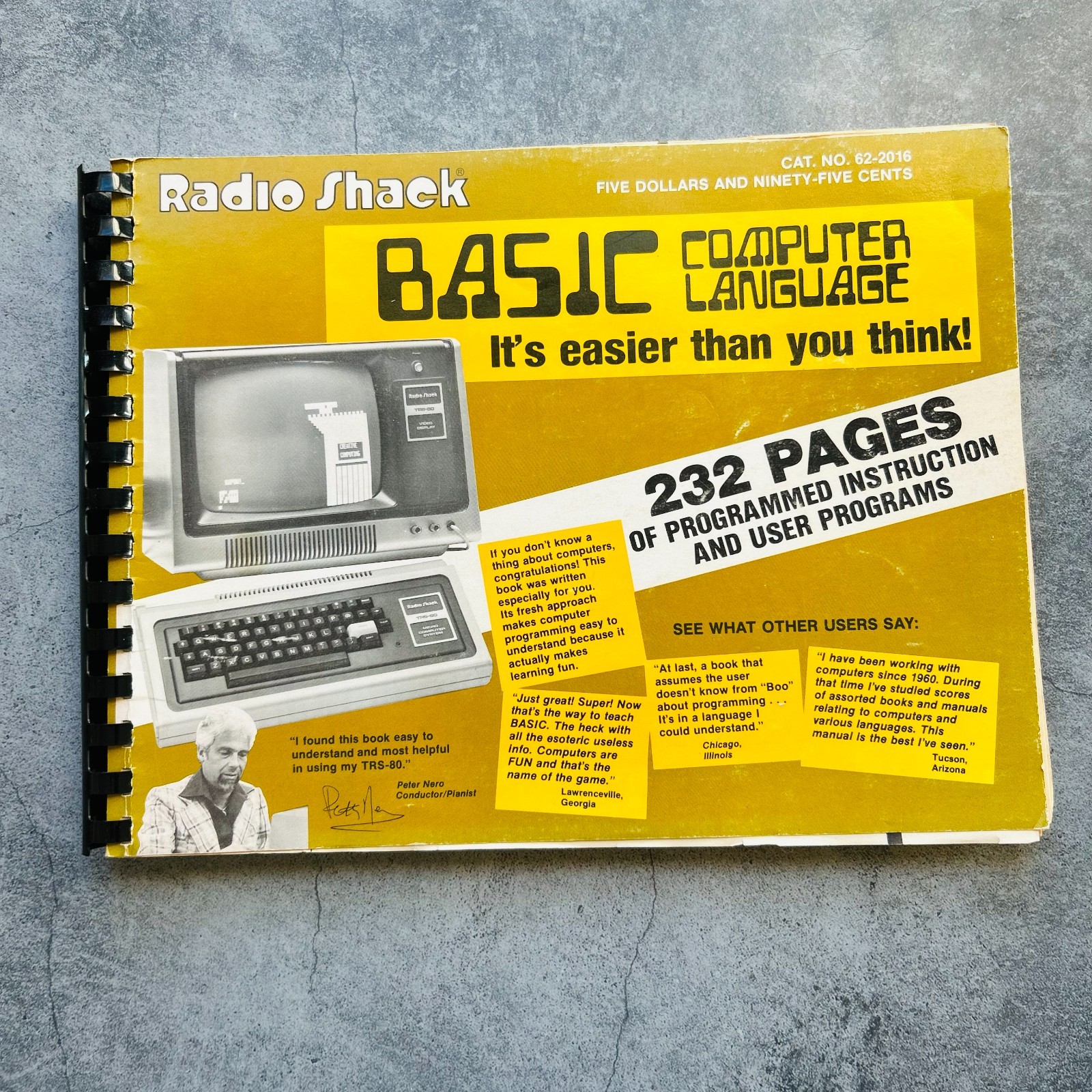 Radio Shack Basic Computer Language Paperback Book 1st Edition 2nd Printing 1978