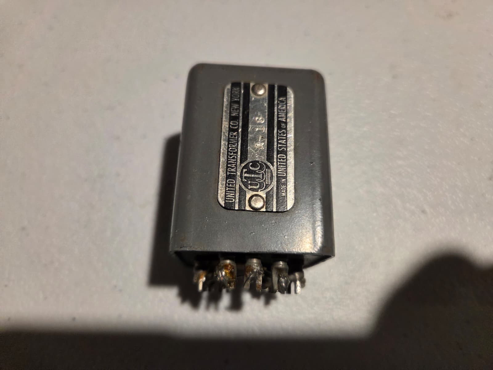 Rare UTC A-16 Audio Plate to Grid Interstage Transformer