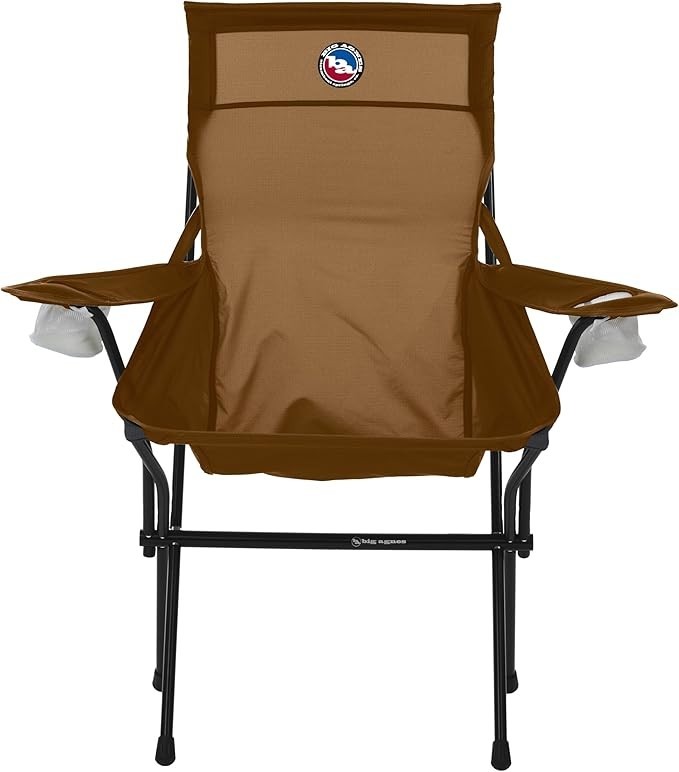 Big Agnes Big Six Armchair - High & Wide Luxury Camp Chair, Brown Sugar