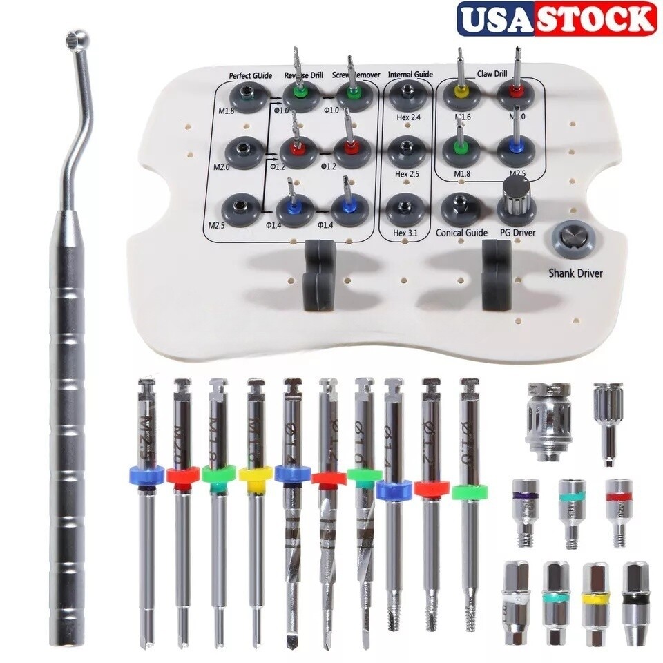 Implant Broken Screw Removal Kits Surgical Tool Instrument NeoBiotech Dental USA