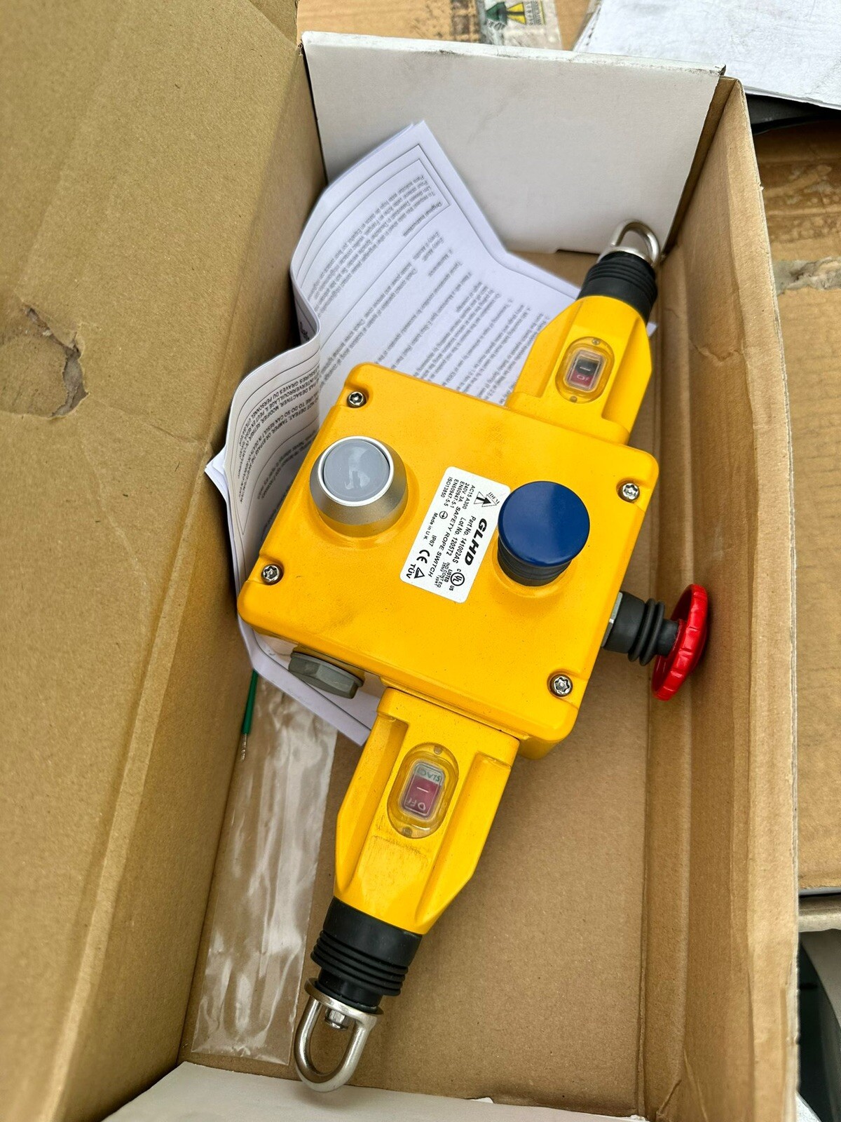141002AS GLHD Heavy Duty Rope Pull Safety Switch 1/2NPT 4NC 2NO E StopLED 24V