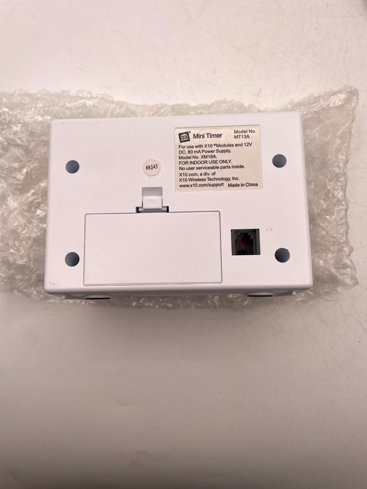 X-10 MT13A Mini-Timer Control Center White Digital Wall Mounted NEED BATTERY