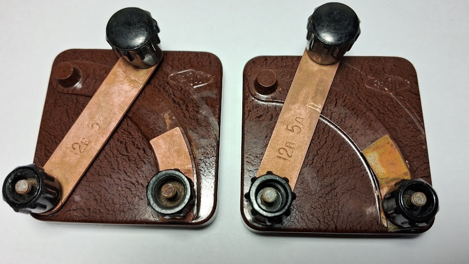 Vintage Soviet Switches Educational Physics  Bakelite FEP  Soviet USSR 60s