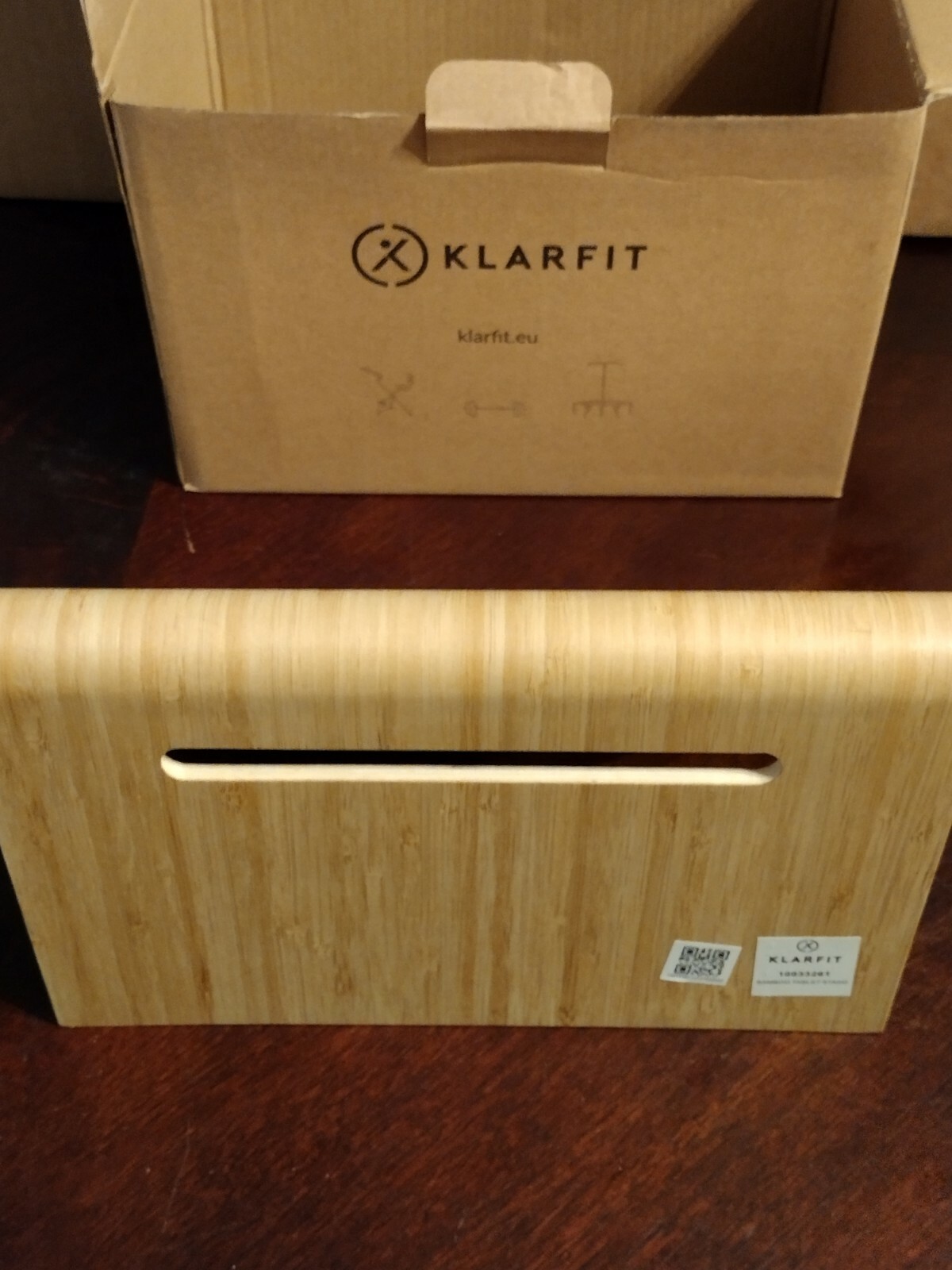 Klarfit Ergonomic Bamboo Tablet Stand