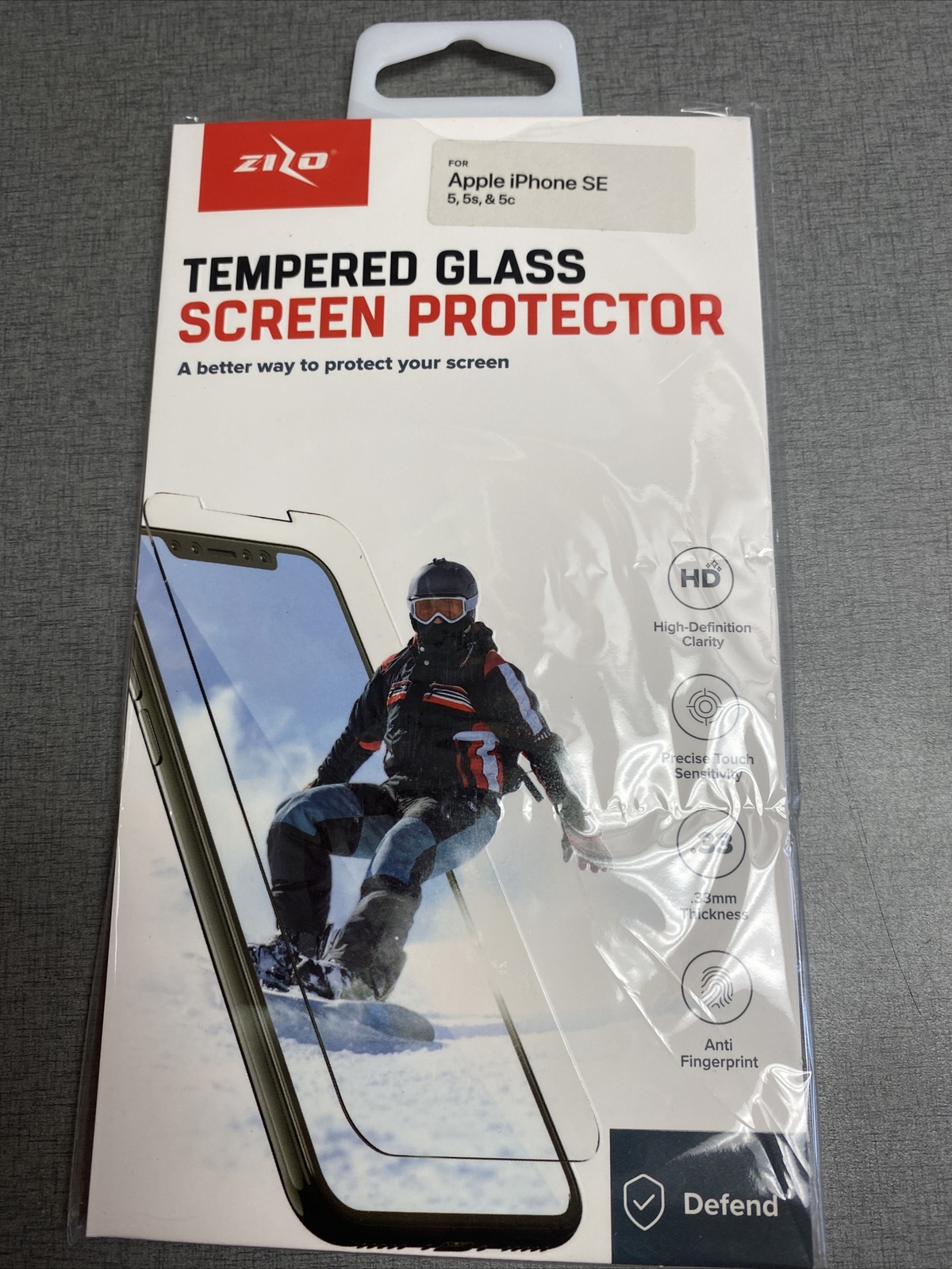 Premium Real Tempered Glass Screen Protector for iPhone 5 / SE 5 Pack