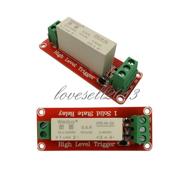 1 Channel SSR Solid State Relay High-low Trigger 5A 3-32V