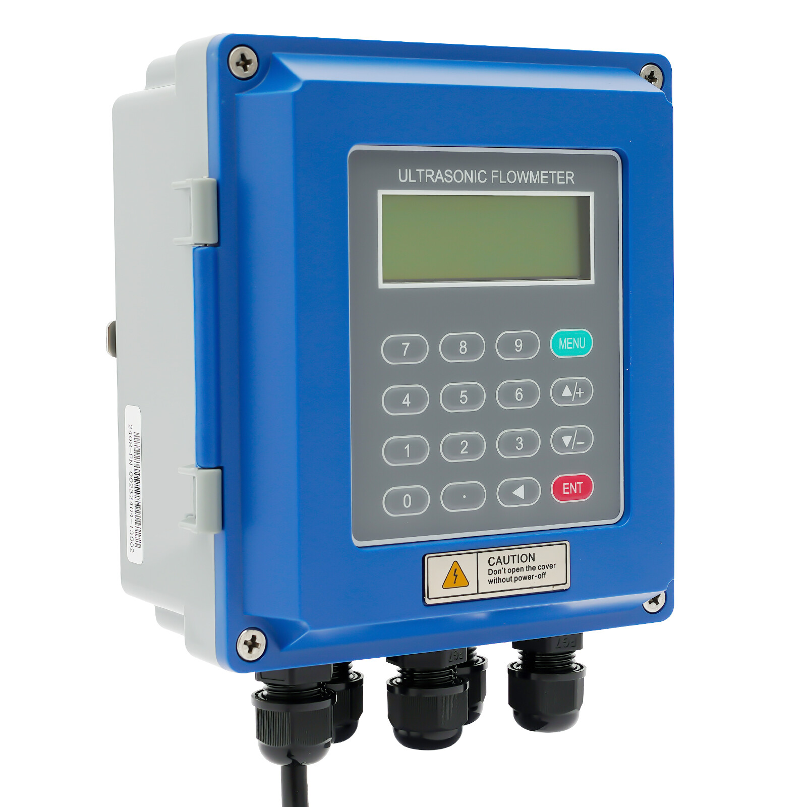Ultrasonic Flow Meter Flowmeter Liquid Flow Meter IP67 with Clamp-on Transducers