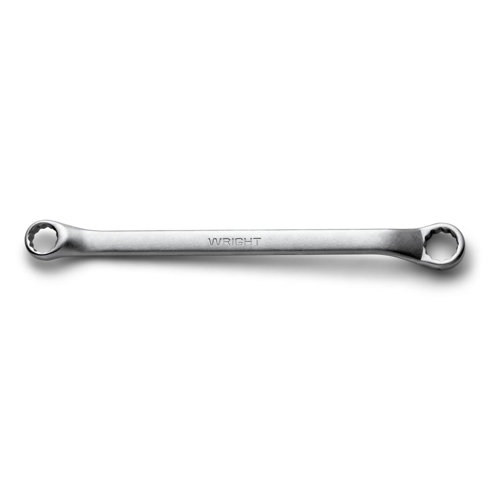 Wright Tool 52830 Box End Wrench, Double Offset Satin 12-Point SAE 7/8" x 15/16"