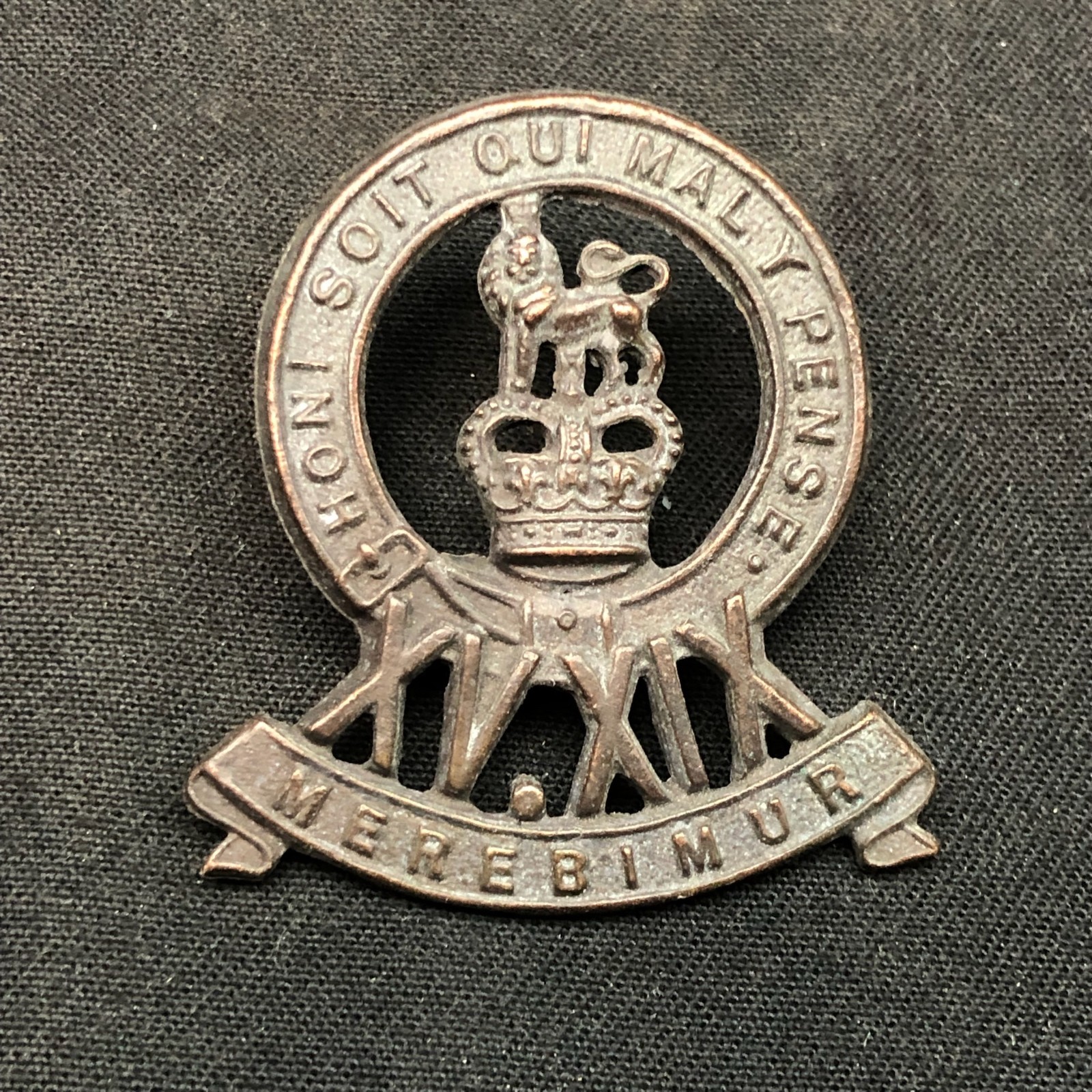 15th/19th The King's Royal Hussars - Original British Army Cap Badge