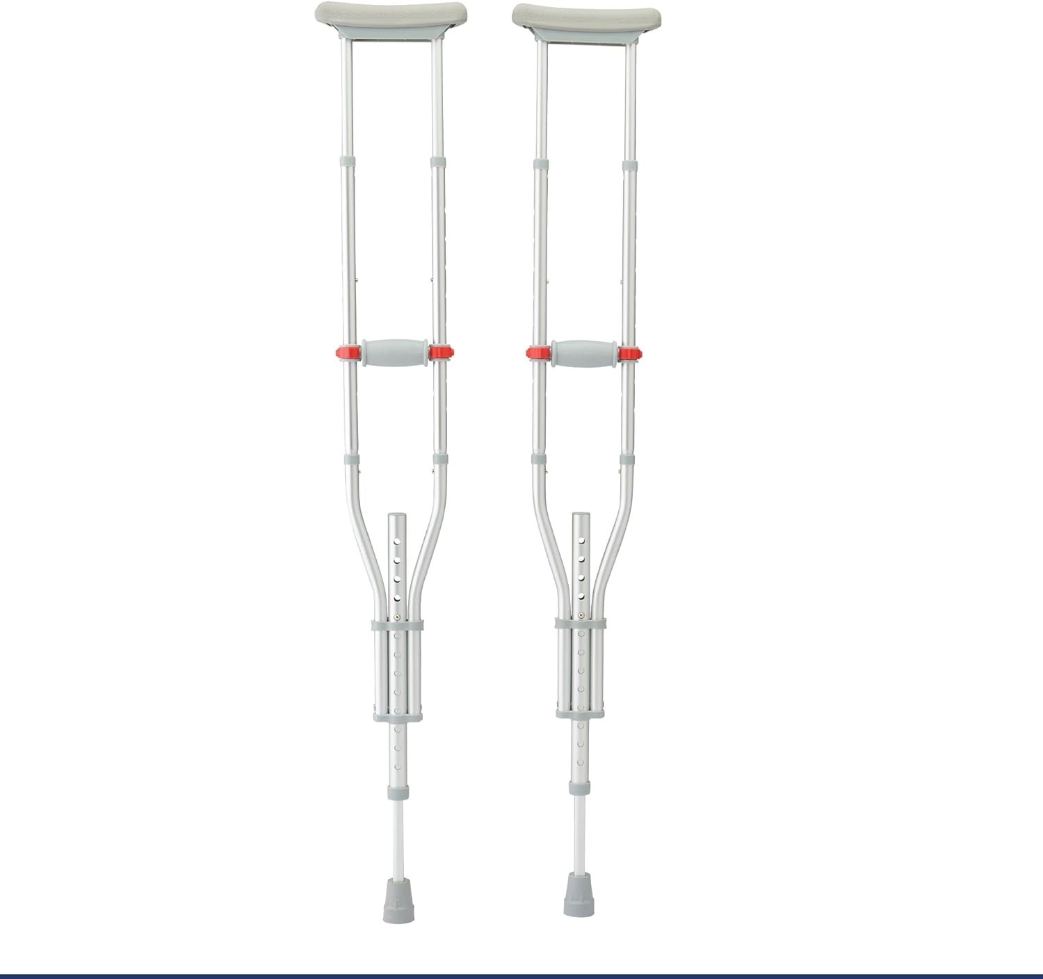 Folding Aluminum Crutches for Kids, Adults, and Seniors 300 LB Weight Capacity