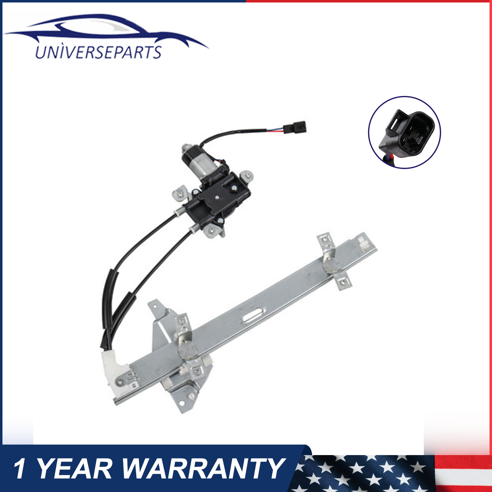 Front Driver Power Window Regulator & Motor for 1997-04 Buick Century Regal Side