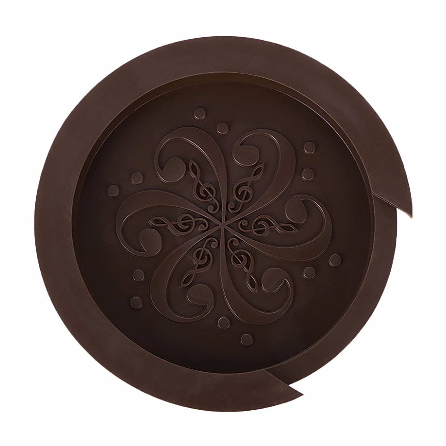 Guitar Soundhole Cover, 4 inch Sound hole Rubber Cover for Acoustic Guitar (B...