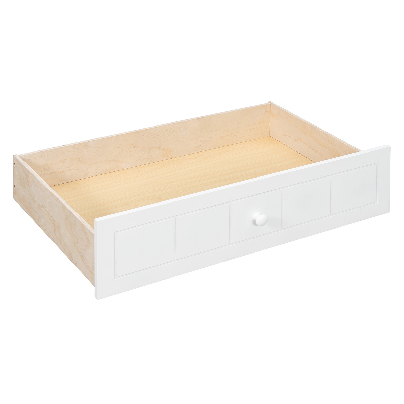 Twin Size Canopy Day Bed with 2 Drawers, White