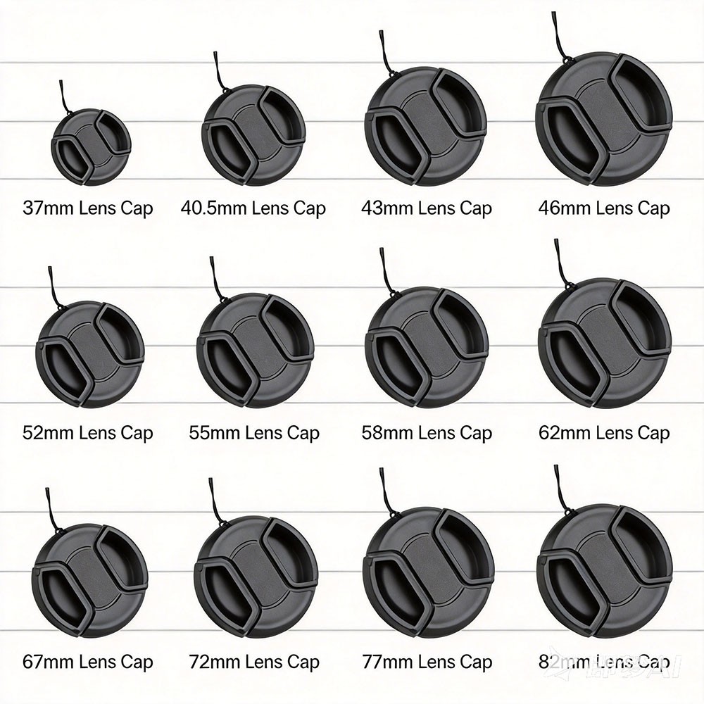 Front Lens Cap for Camera Lens 37/40.5/43/46/49/52/55/58/62/67/72/77/82/86/95mm