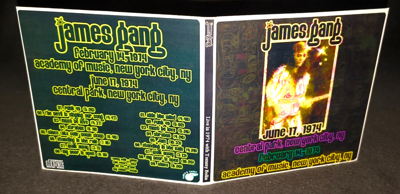 James Gang with Tommy Bolin NY 1974 Gate Fold 2CD Package NEW
