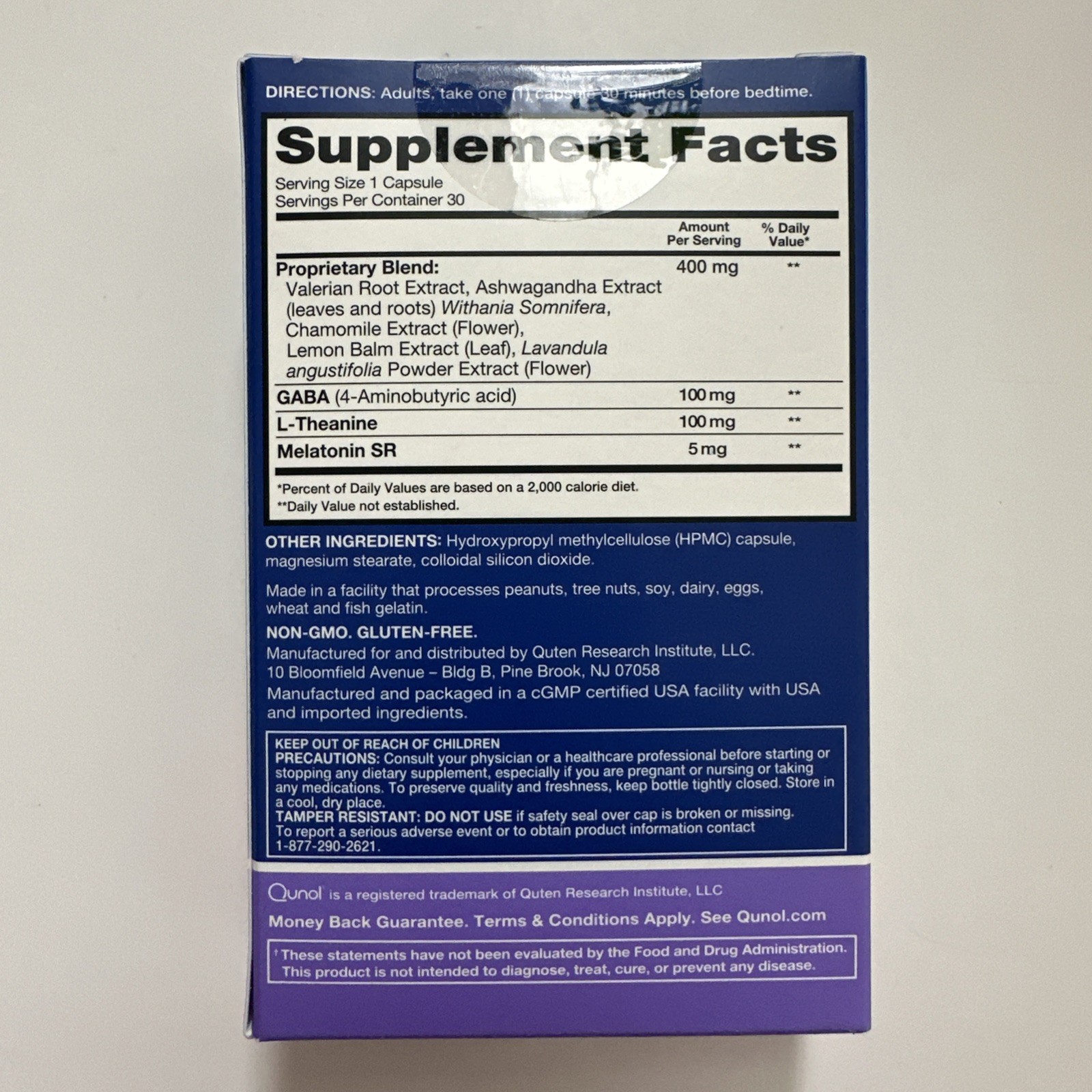 (1) Qunol Sleep Support Complex 5:1 Time Release Melatonin 30ct - 03/26