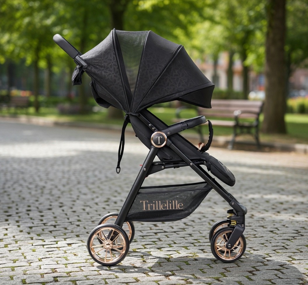 Trillelille Nordic Lightweight Travel Stroller Pushchair Compact Fold