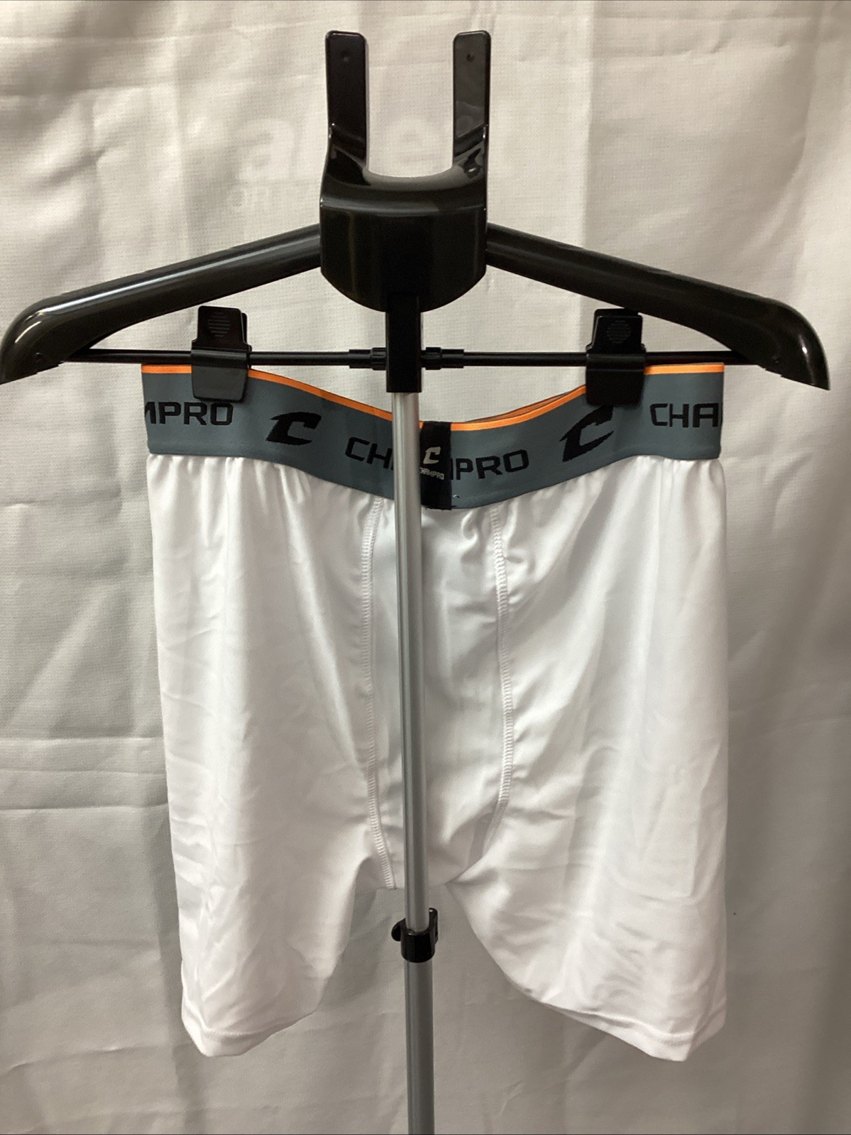 Champro Men's Compression Boxer Short With C Flex Cup Large 36-38 White New