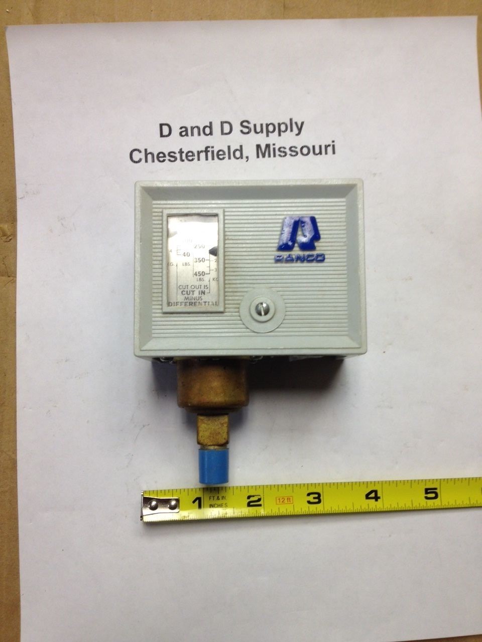 Ranco Hi-Pressure Switch, P-8-5727, No Box