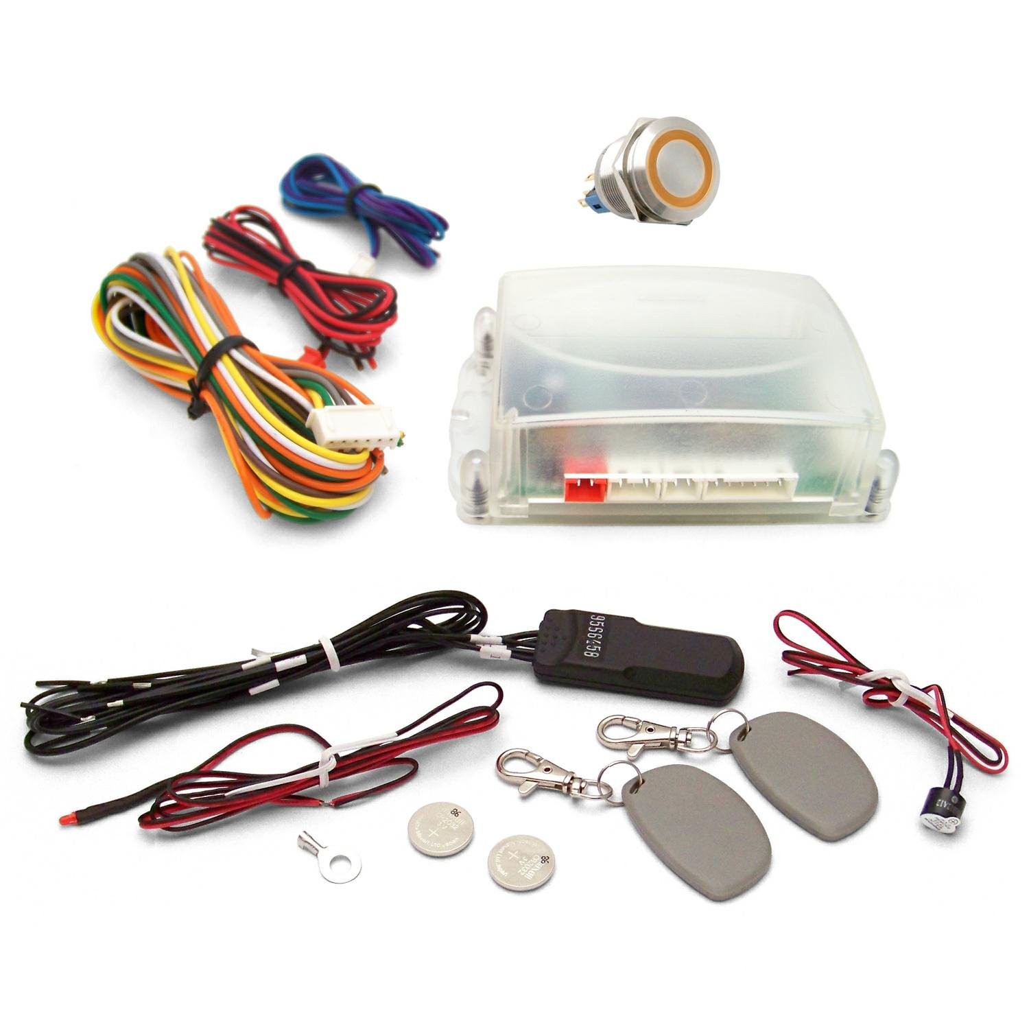 Orange / Amber One Touch Engine Start Kit with RFID Keep It Clean KICHFS1002A