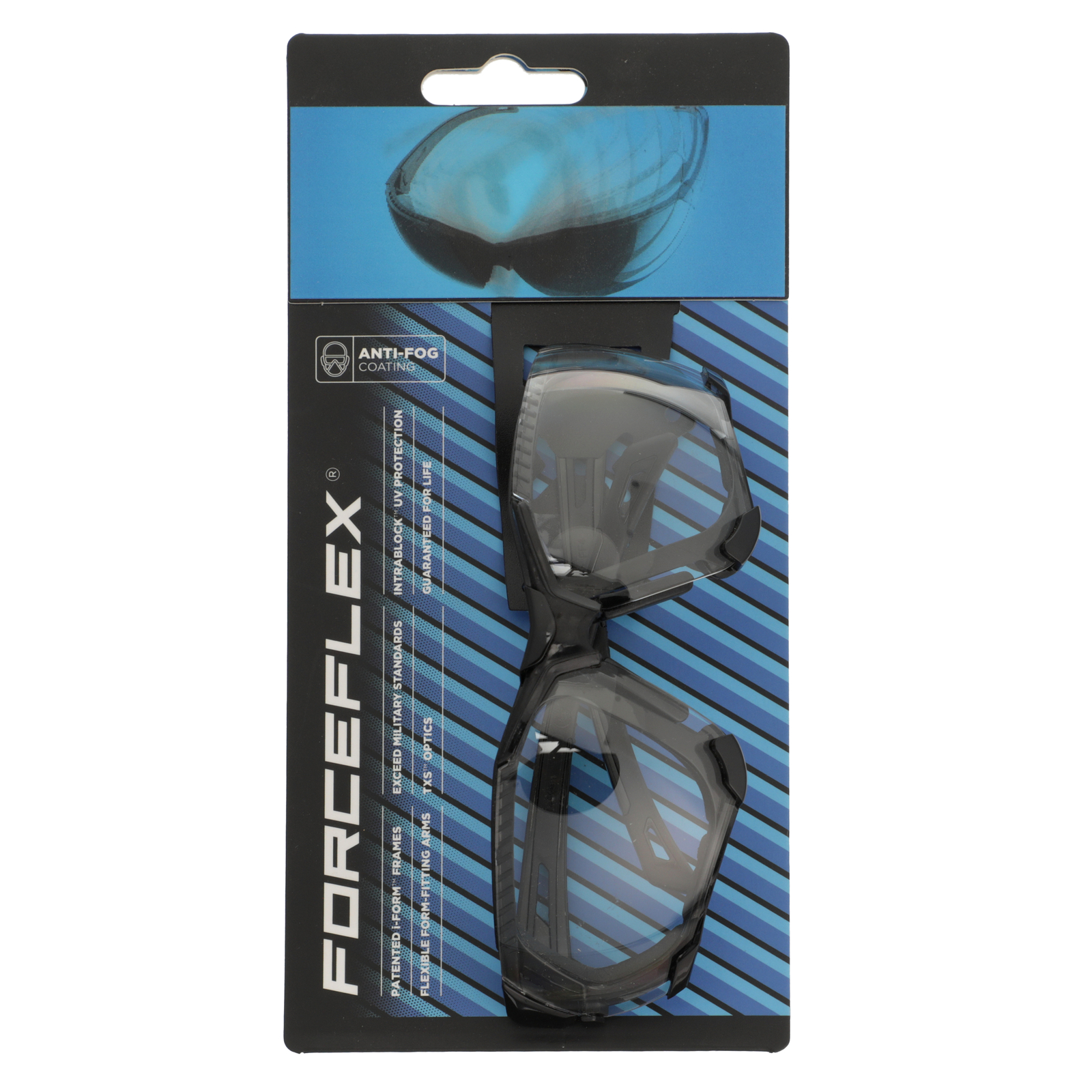 Forceflex FF4 Comfort Foam Riding Clear Lens Sunglasses 26101358-WPS