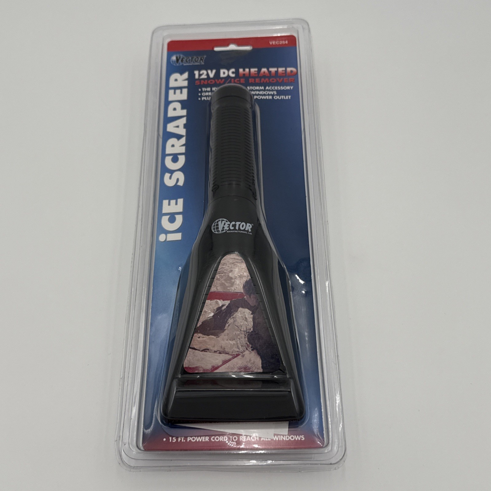 Vector 12V DC Heated Snow/Ice Remover Electric Scraper, Factory SEALED.