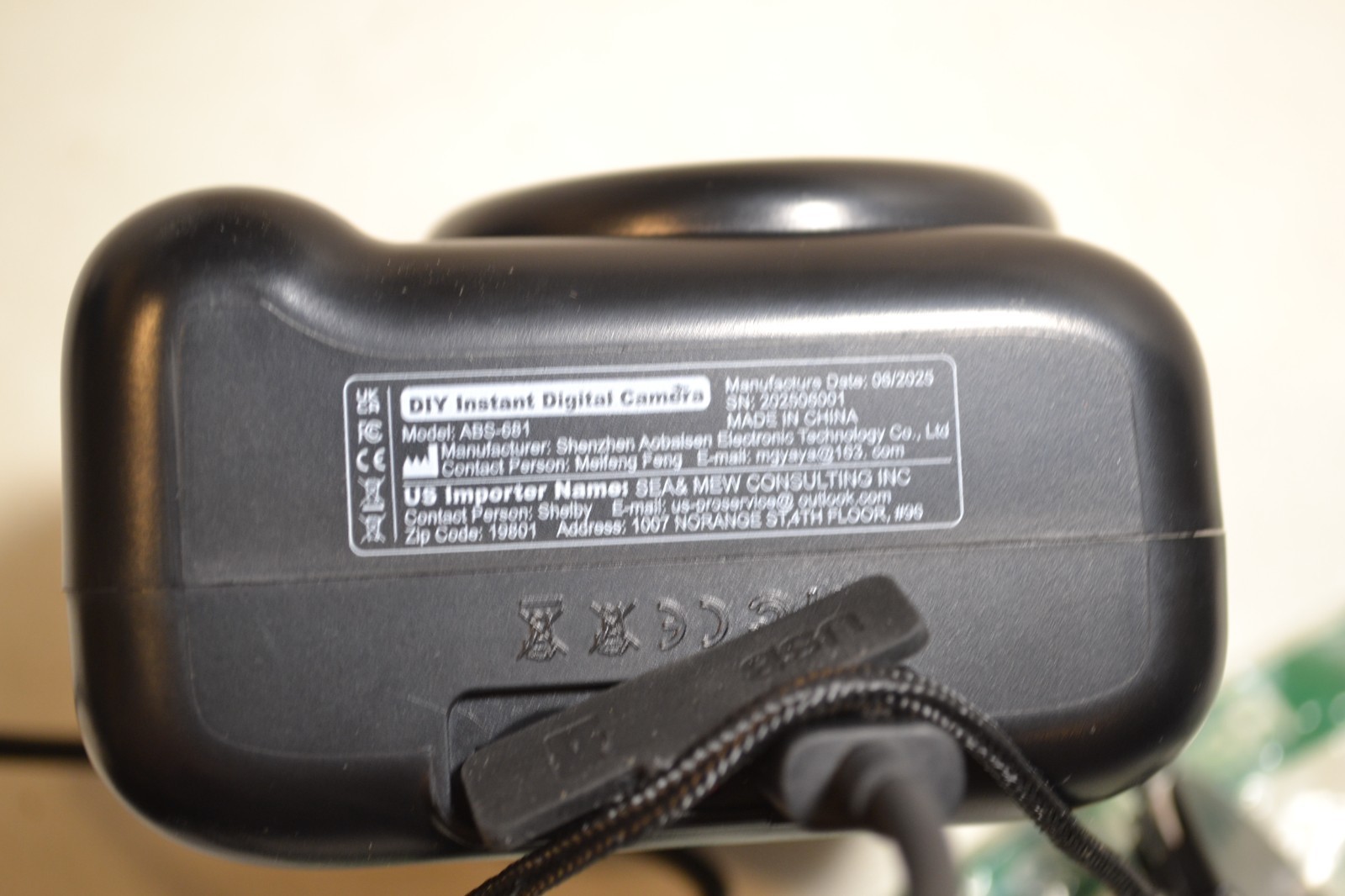 DIY Instant Digital Camera Model: ABS-681