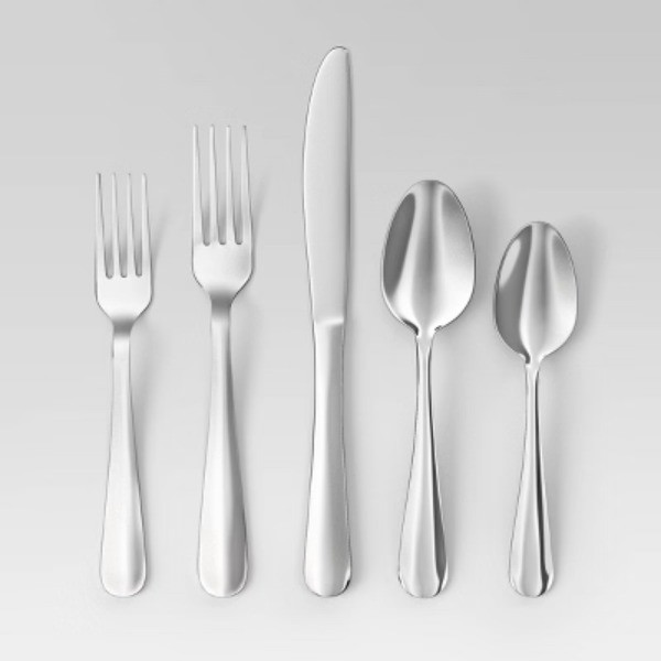 20pc Teagan Flatware Silver - Room Essentials