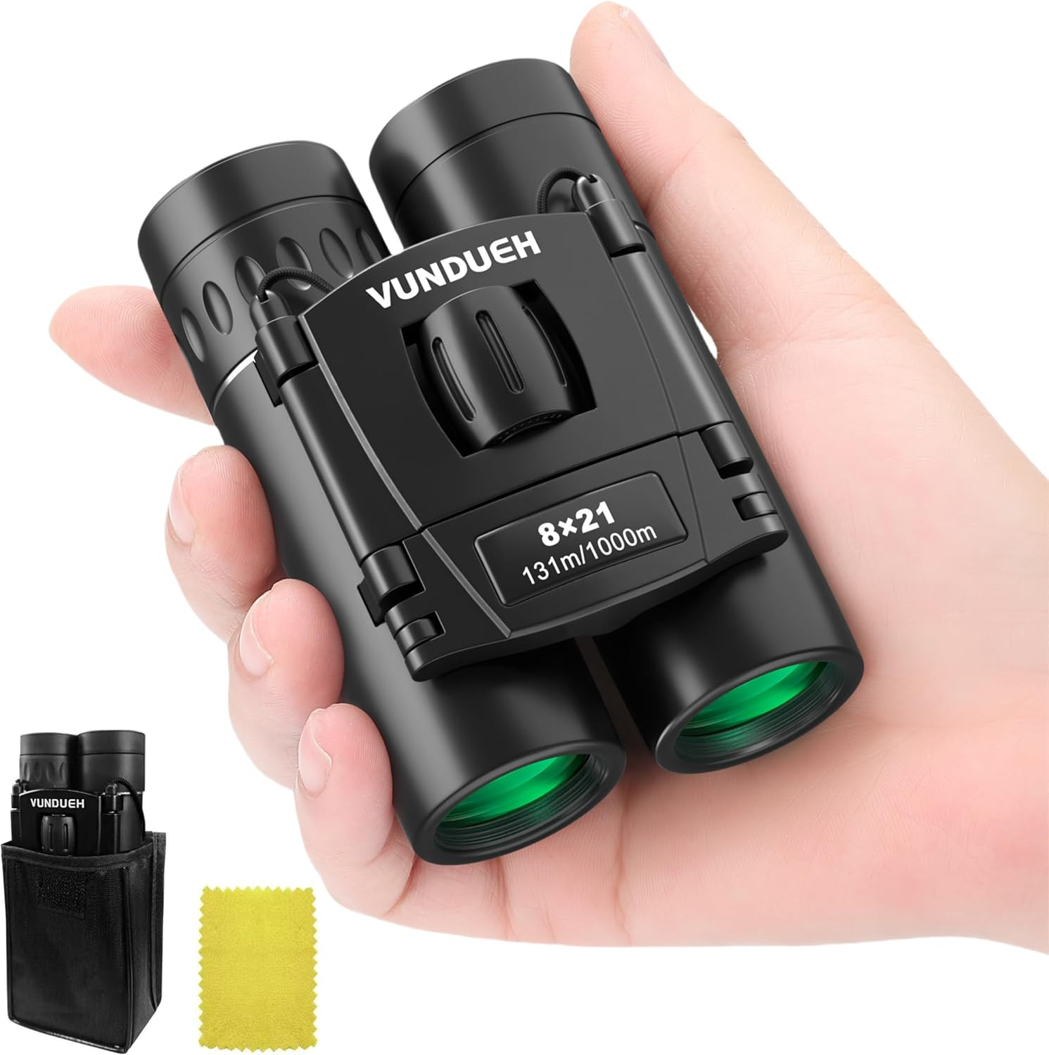 Mini Compact Binoculars for Adults and Kids - Waterproof High Powered Easy Focus