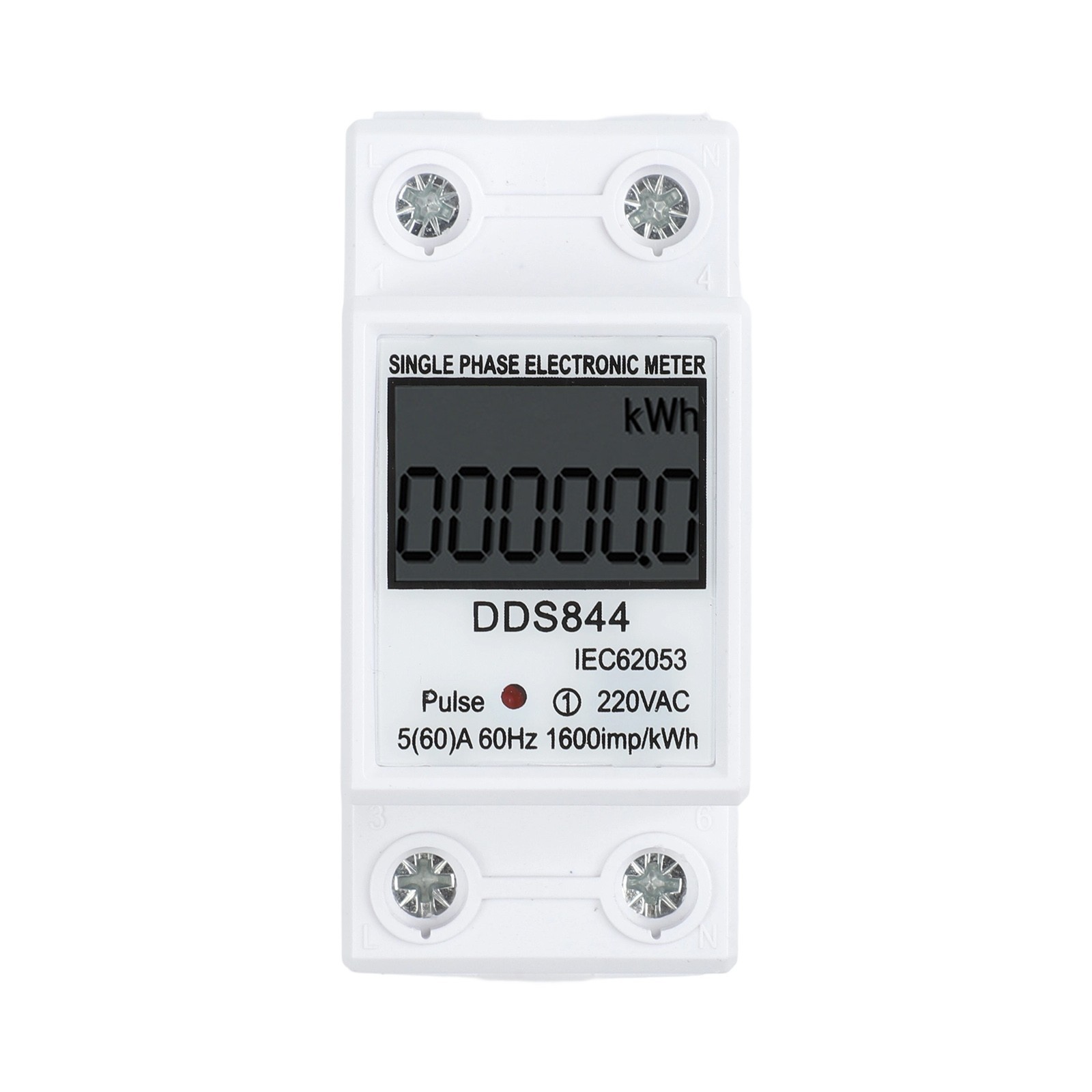 Functional Energy Meter Single-phase Plastic Easy To Install Efficient