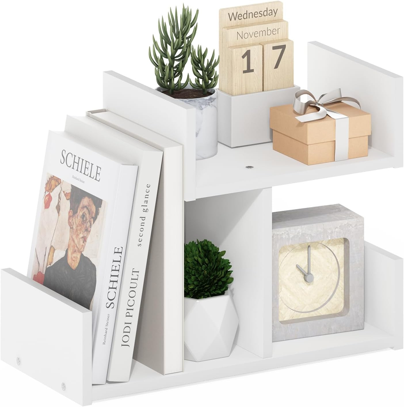 HERMITE Desk File Folder Organizers, 3-Shelf Desktop Office Organization Racks,