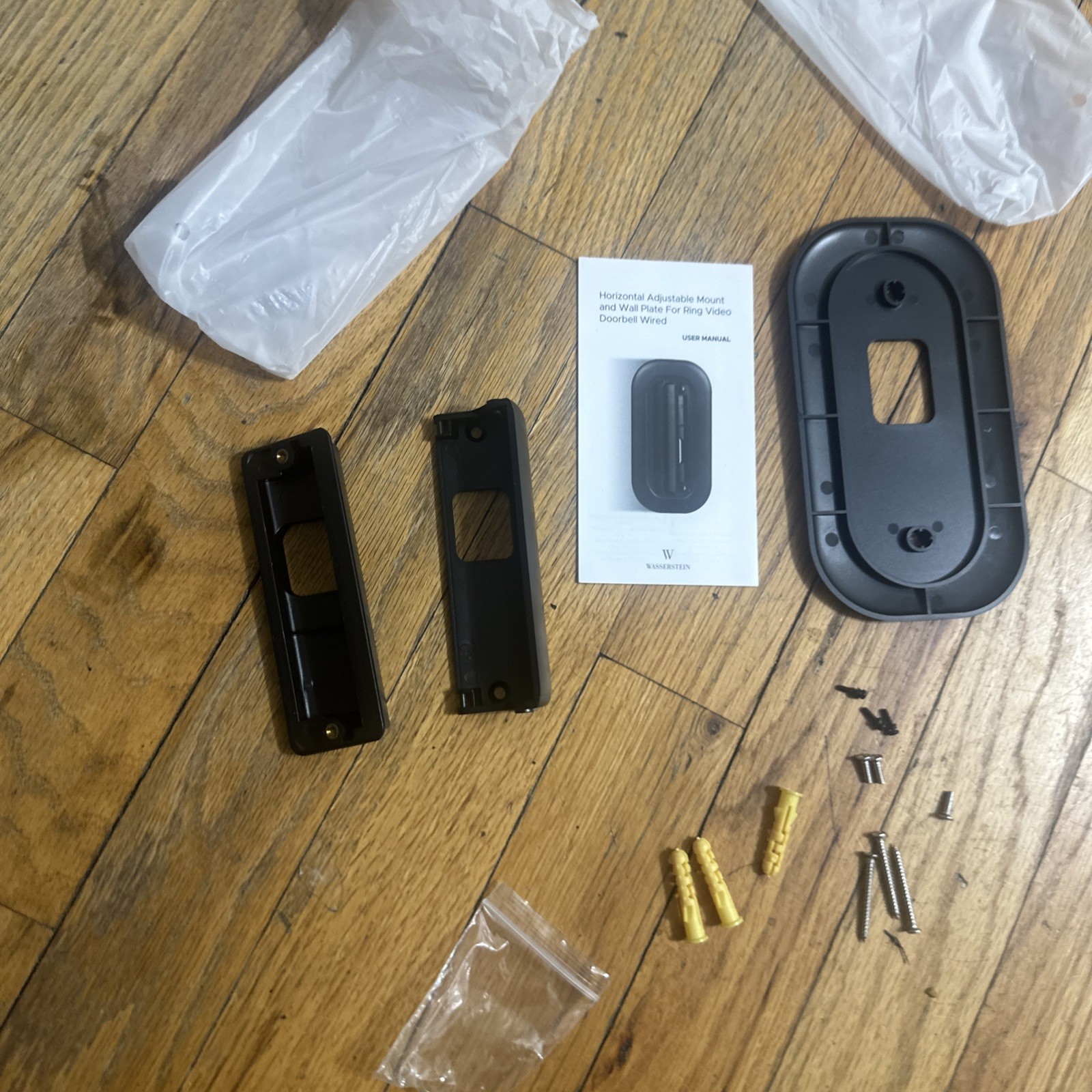 Wasserstein 35°–55° Adjustable Angle Mount for Ring Video Doorbell Wired