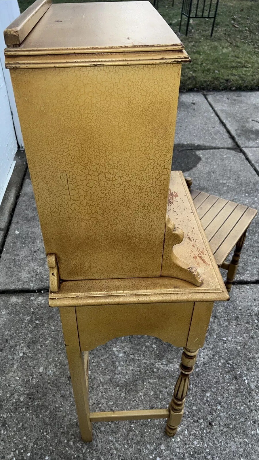 Antique Gossip Bench Telephone/Puppet/Homework Or Entryway Stand UNIQUE!