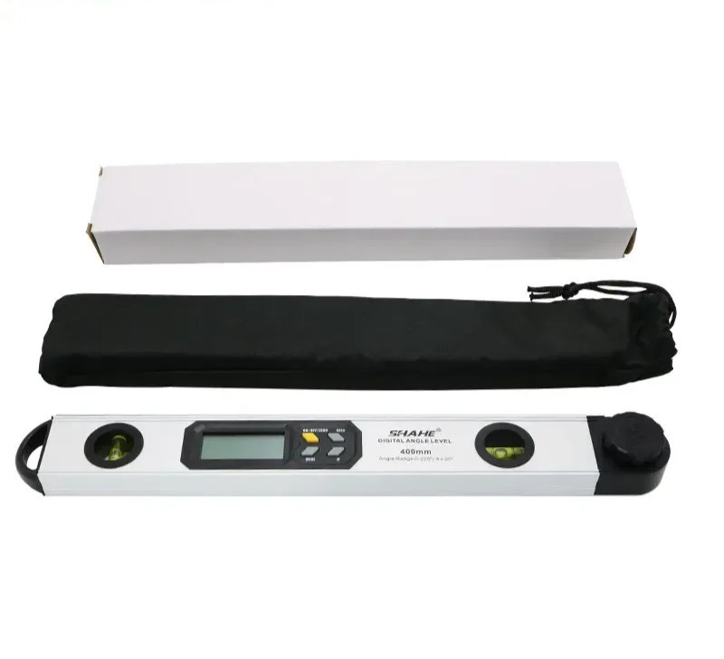 Digital Angle Finder Protractor 400mm 0-225° Aluminum Spirit Level 4x90°