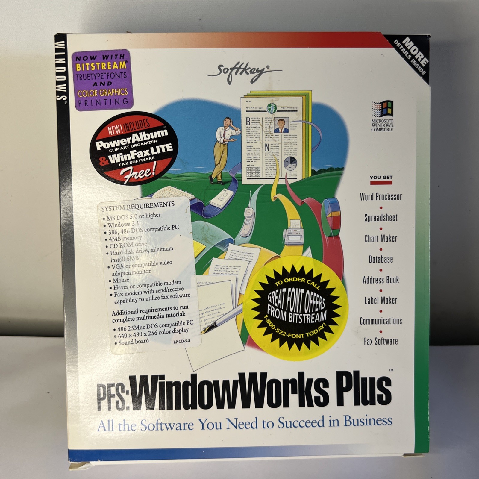 PFS Window Works Plus Windows 3.1 MS DOS 5.0 Or Higher Business Software Kit NEW