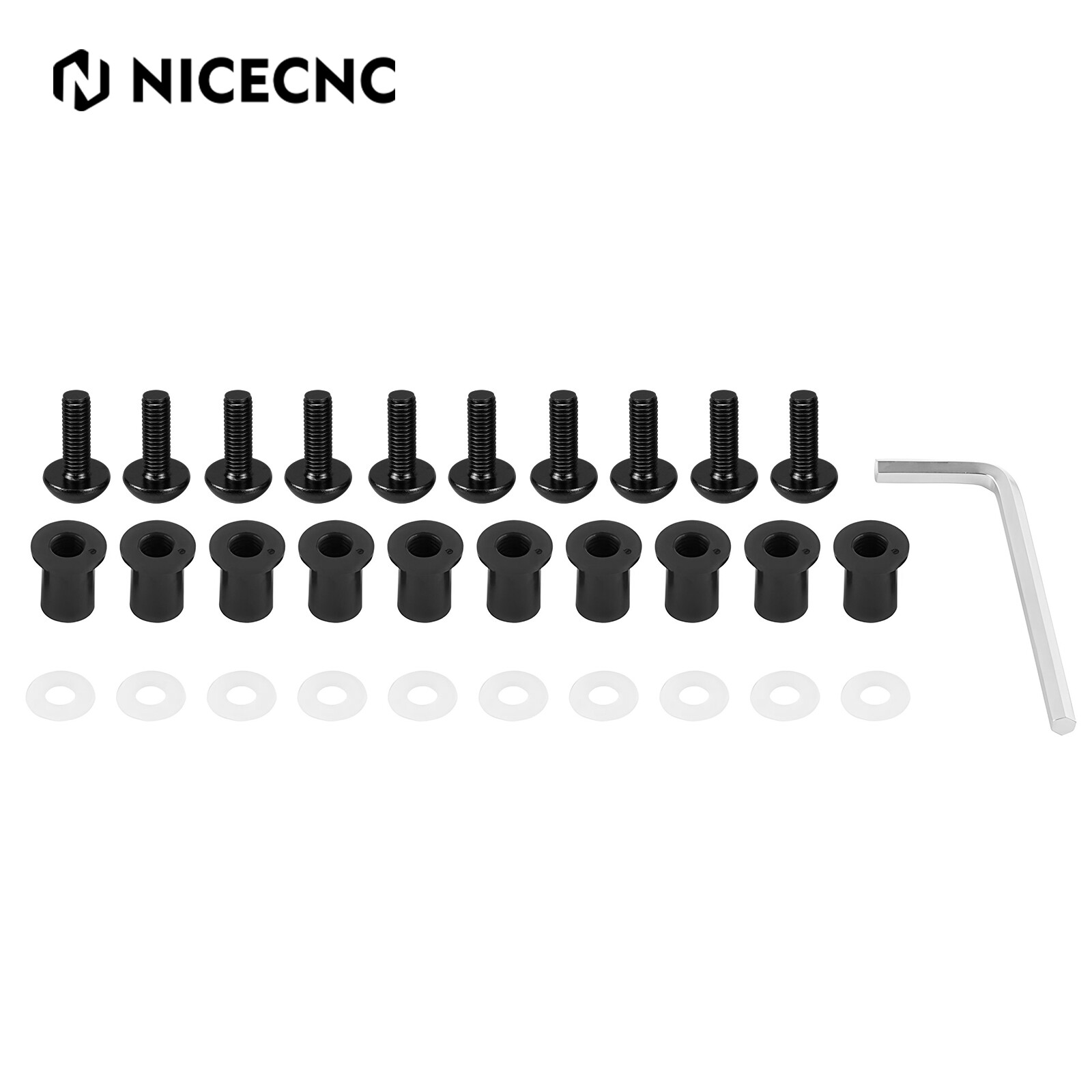 Universal Motorcycle M5 Windshield Bolts Screws Kit For Yamaha YZF R1 R6 FZ1 FZ6