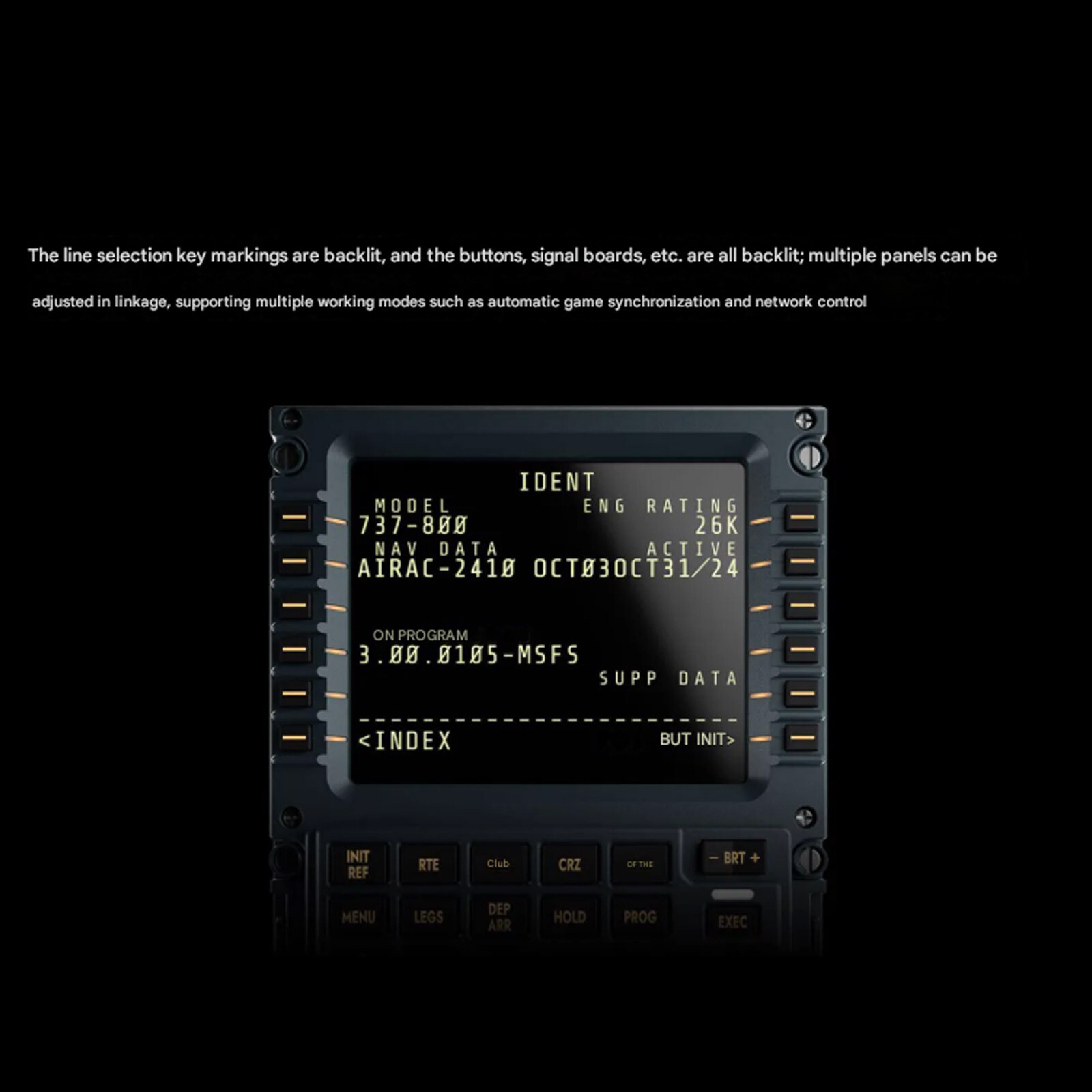 Winwing A3xx Mcdu Flight Control Panel Simulator Compatible W/ X-plane Msfs BzHR
