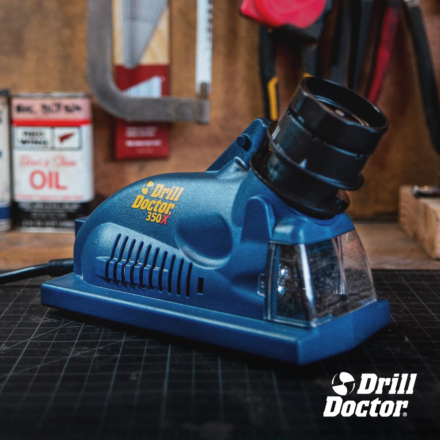 Drill Bit Sharpener 3/32" to 1/2" Electric Sharpener for Steel, Masonry DD350X