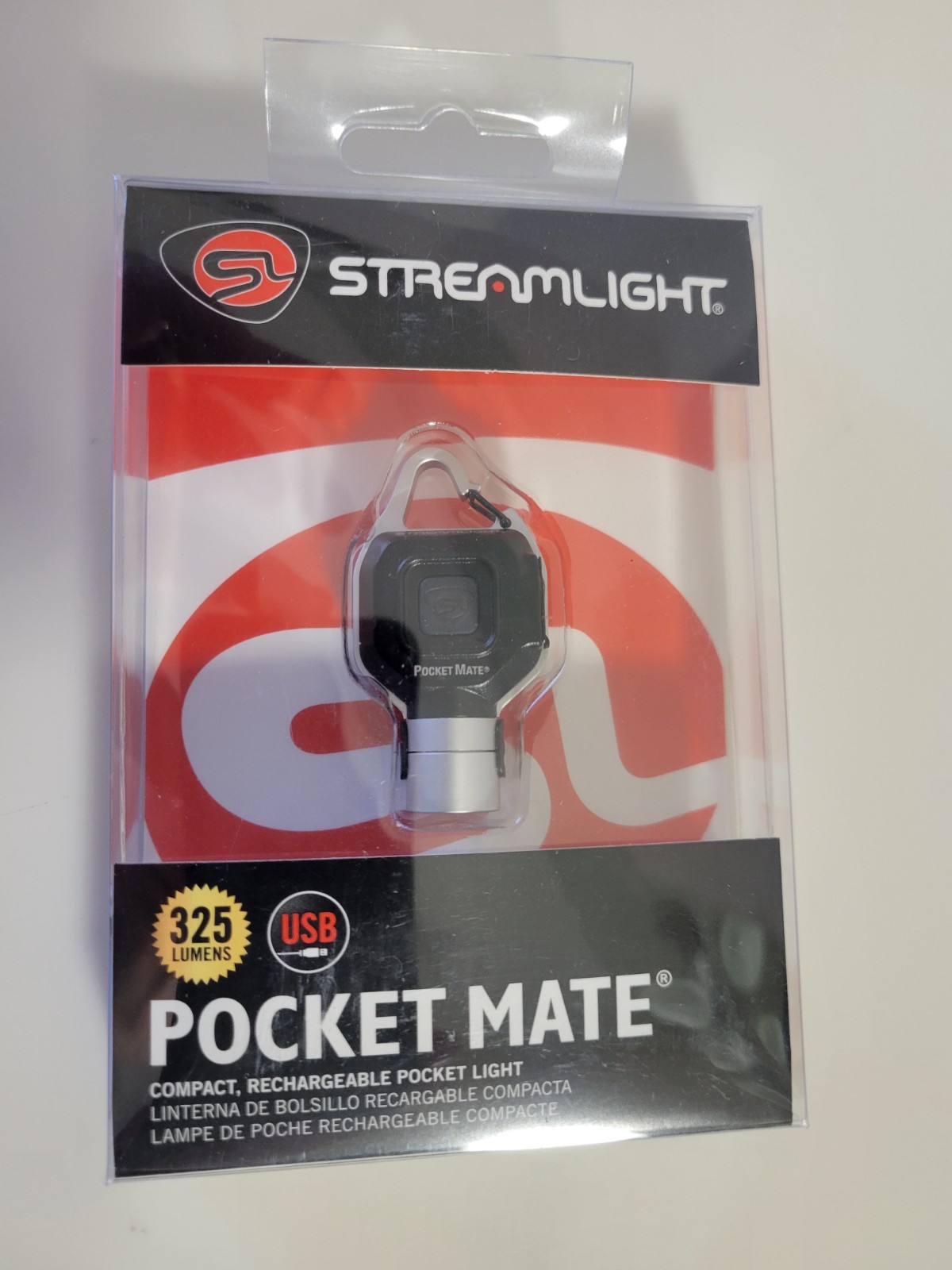 Streamlight Pocket Mate Compact Rechargeable pink w/white LED NEW