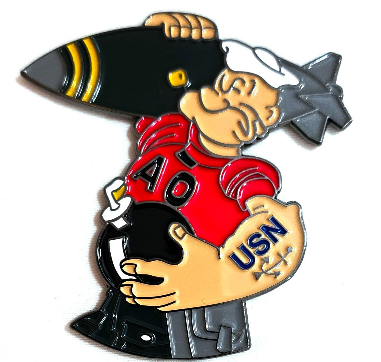 Awesome 2.5" USN Navy AO Rating Pride Challenge Coin Popeye IYAOYAS