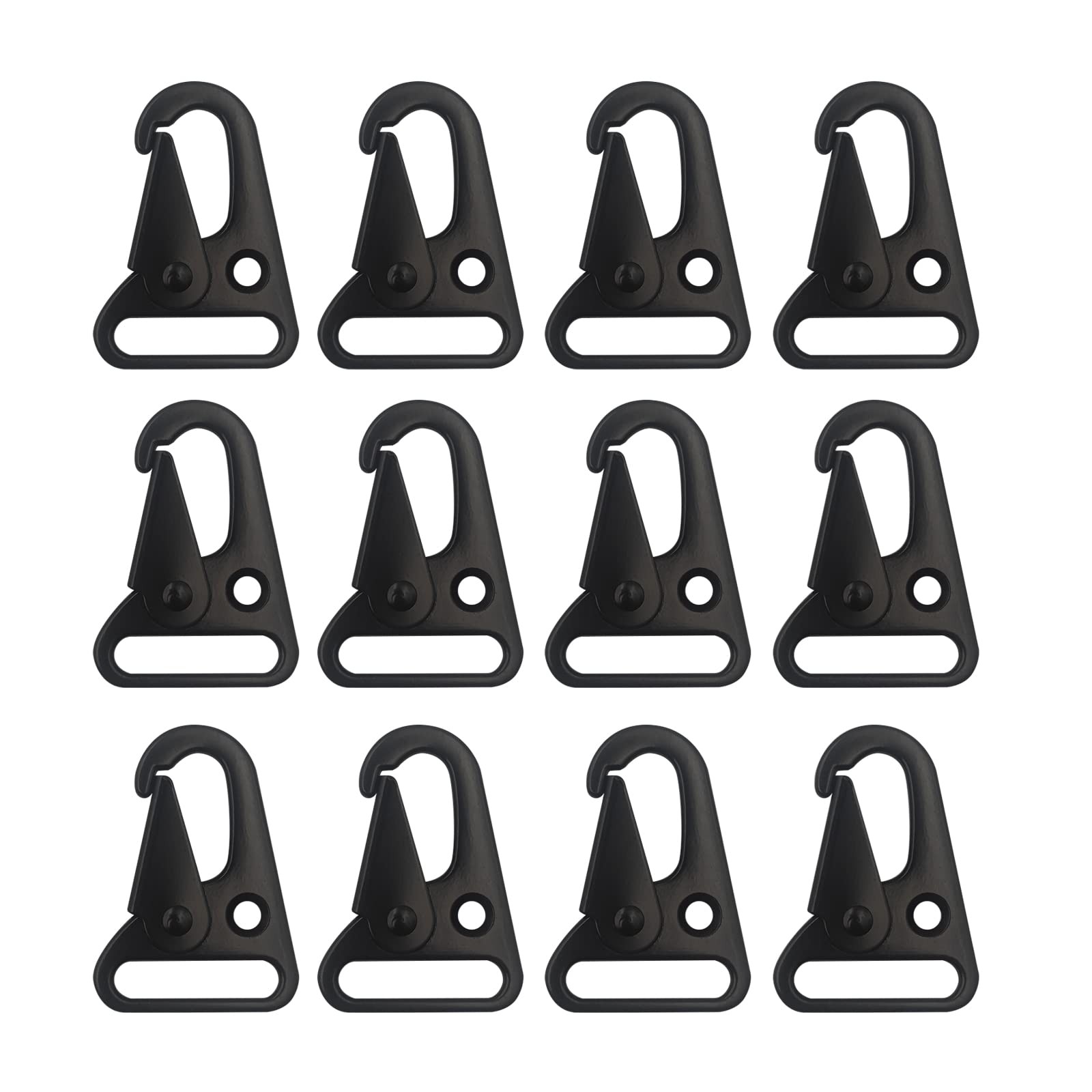 12Pieces Sling Clip Clasp Olecranon Hook for Keychain Snap Hooks 1"(25mm)