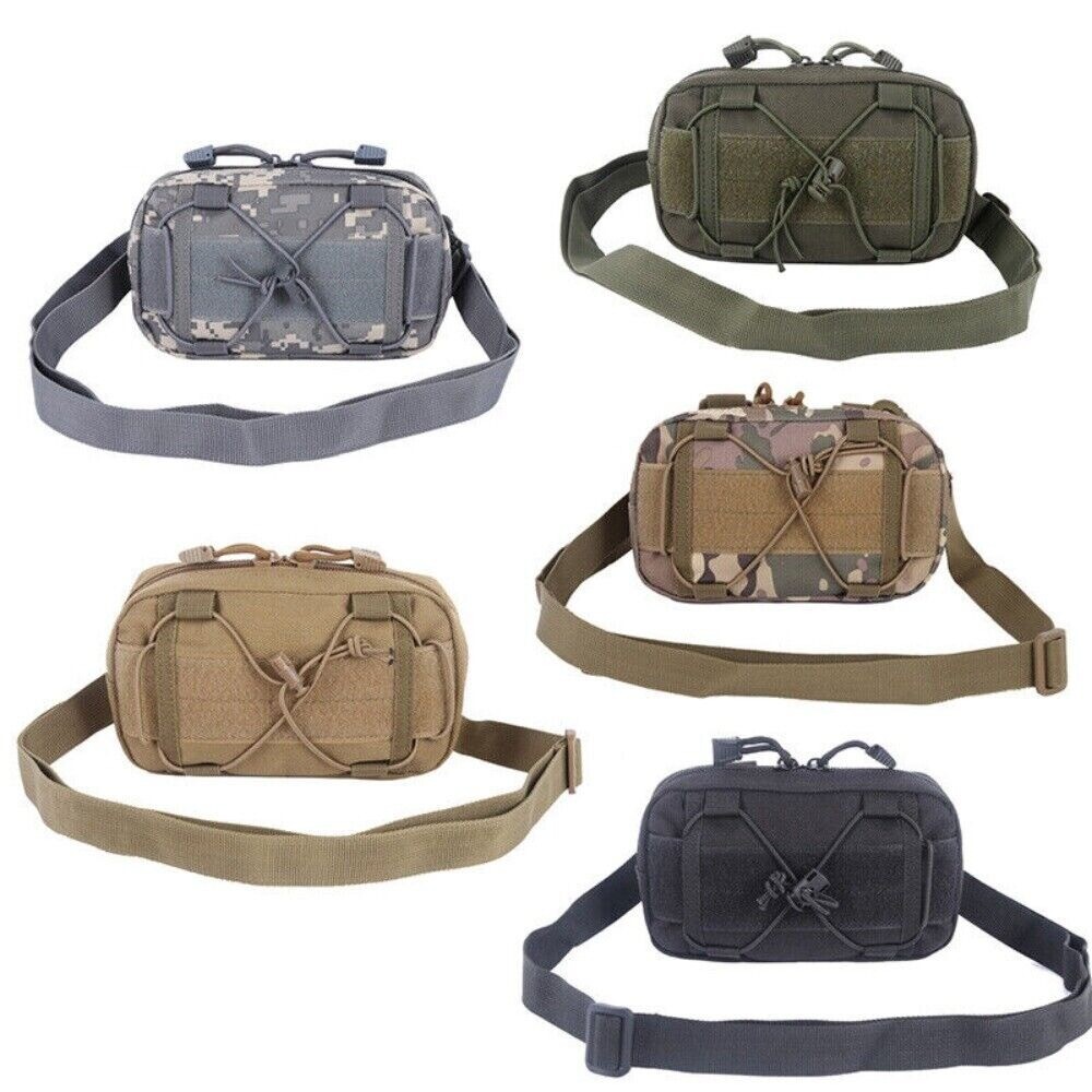 Horizontal Admin Pouch Tactical Molle Waist Bag Men Compact Utility EDC Tool Bag