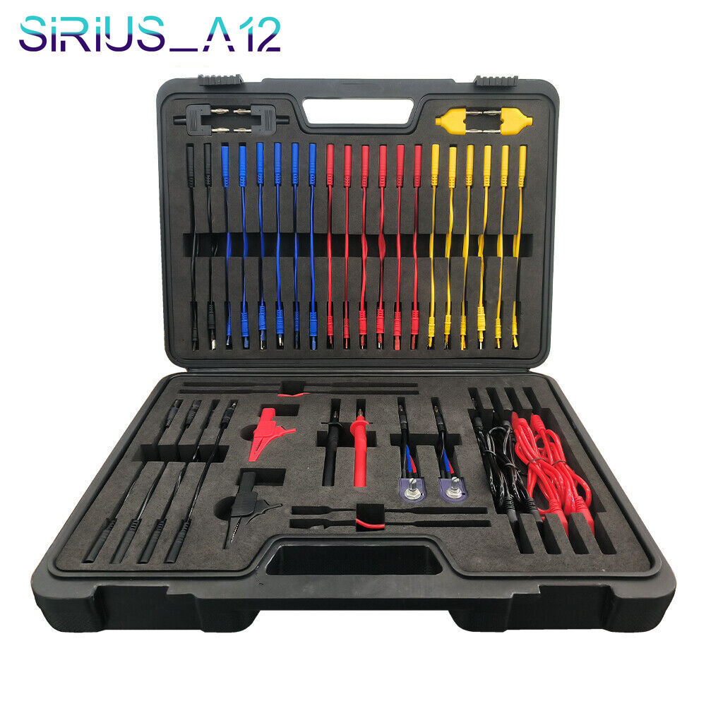 Multimeter Test Leads Kit 92PCS with Case Relay Tester Automotive Back Probe Kit