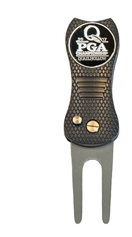 2017 PGA Quail Hollow Golf Ball Marker w/ Premium Switchblade Divot Tool