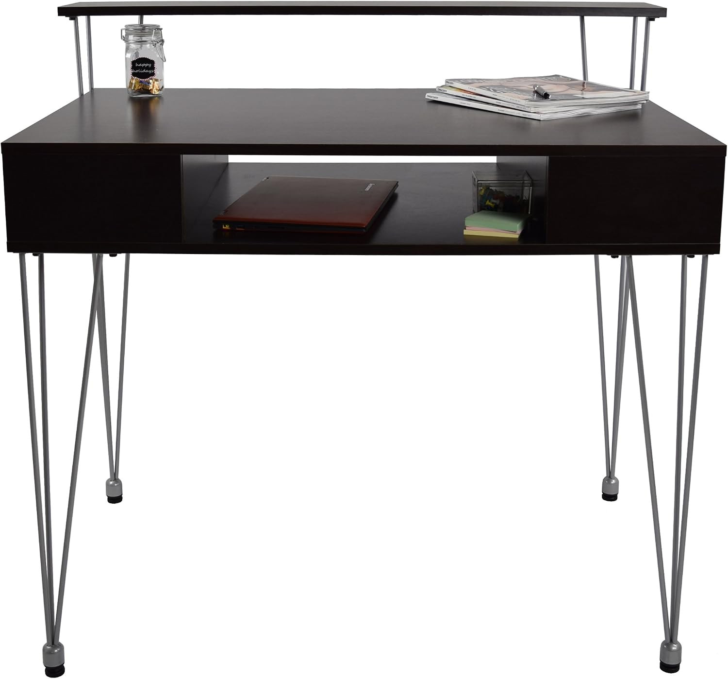 Marcus Jr. Modern Home Office Desk with Storage – Functional Computer Writing De
