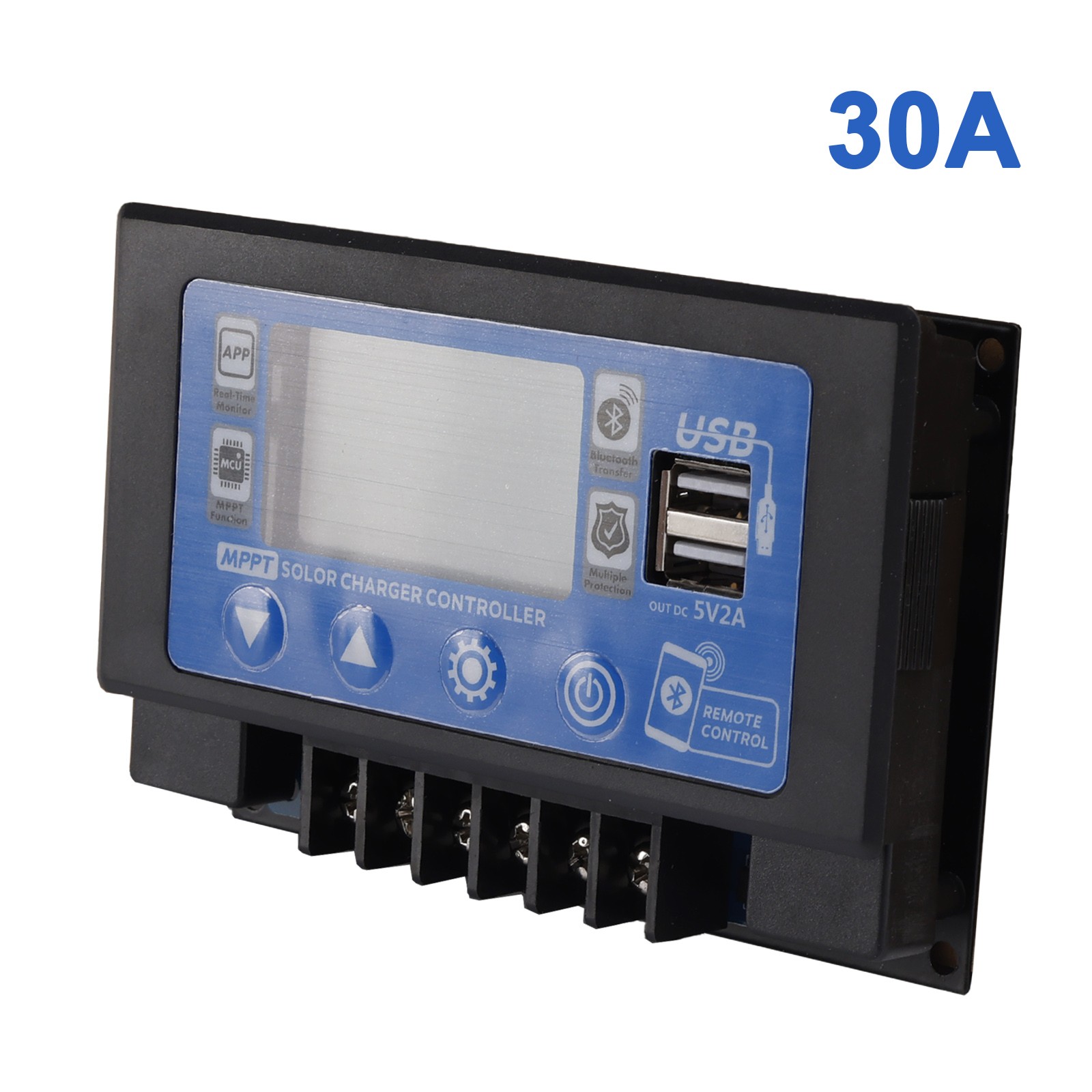 30A Embedded MPPT Solar Controller Bluetooth APP Intelligent Solar Control